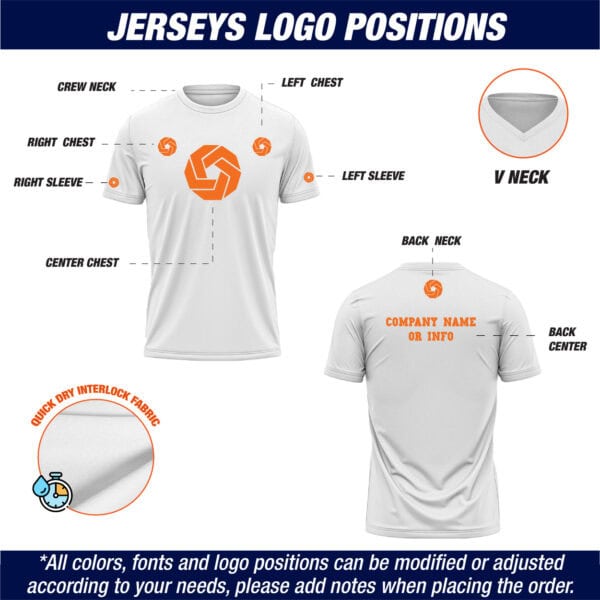 T-Shirt - Logo Positions