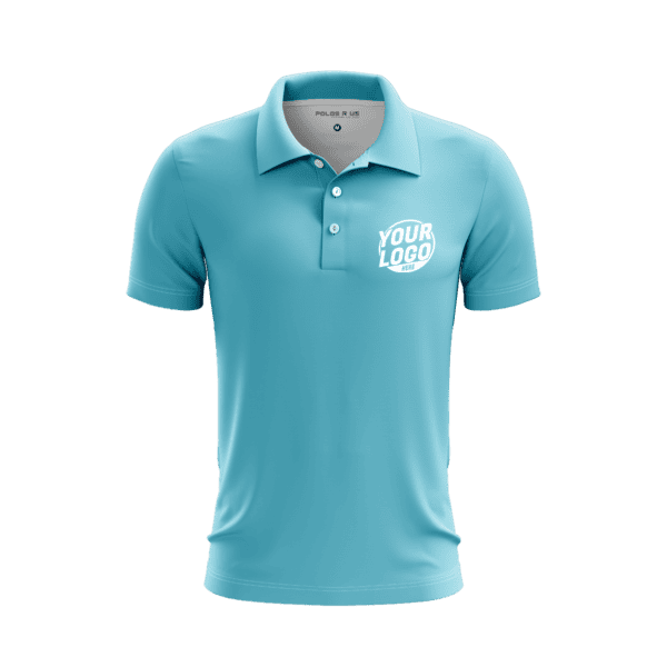 Custom Aqua Polo Shirt