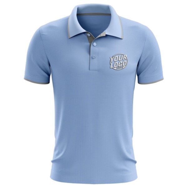 Custom Baby Blue W243 Coolfit Polo Shirt