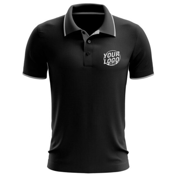 Custom Black W237 Coolfit Polo Shirt