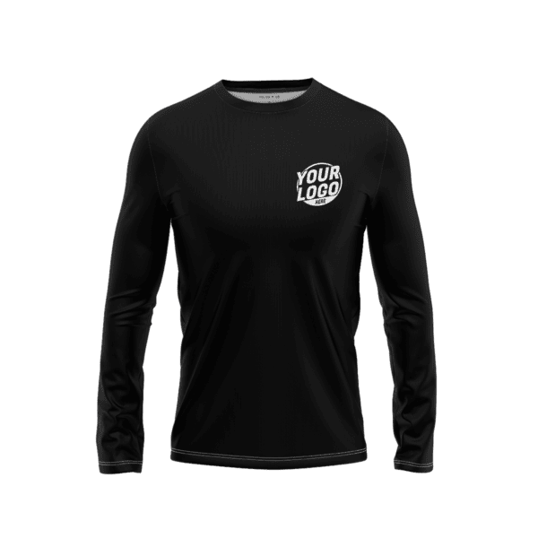 Custom Black Long Sleeve Shirt