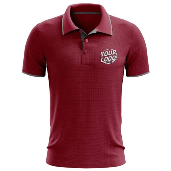 Custom Burgundy W203 Coolfit Polo Shirt