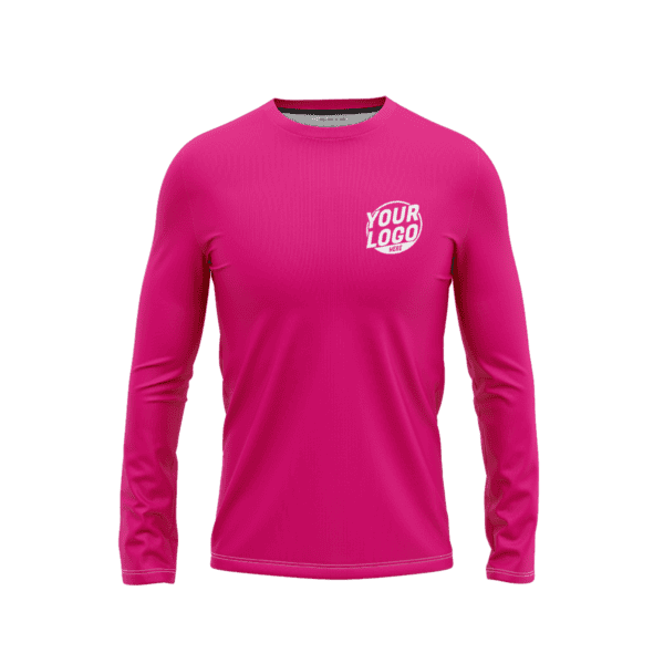 Custom Fuchsia Long Sleeve Shirt