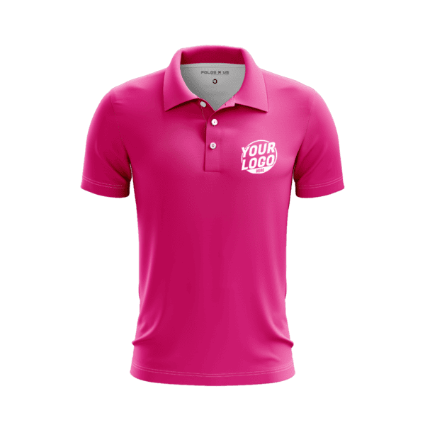 Custom Fuchsia Polo Shirt