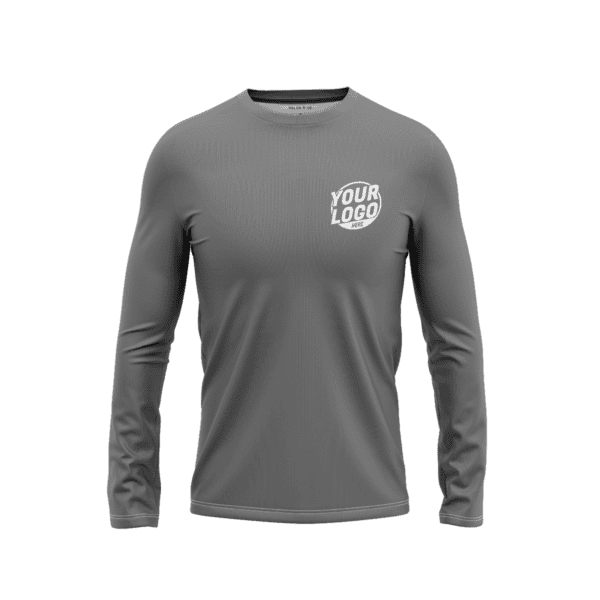 Custom Gray Long Sleeve Shirt