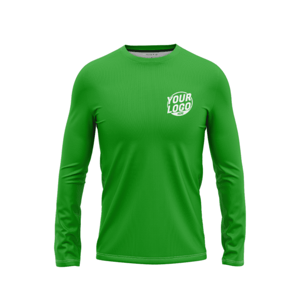 Custom Green Long Sleeve Shirt