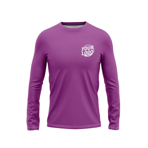 Custom Magenta Long Sleeve Shirt