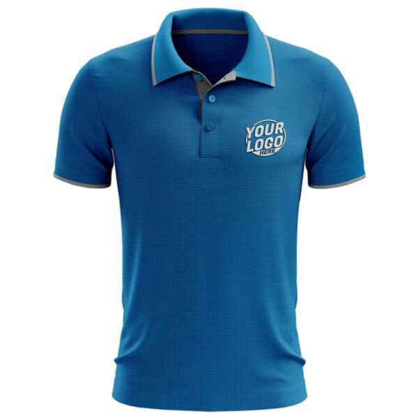 Custom Ocean Blue W292 Coolfit Polo Shirt