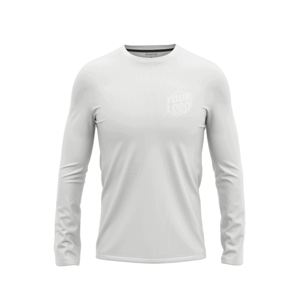 Custom White Long Sleeve Shirt