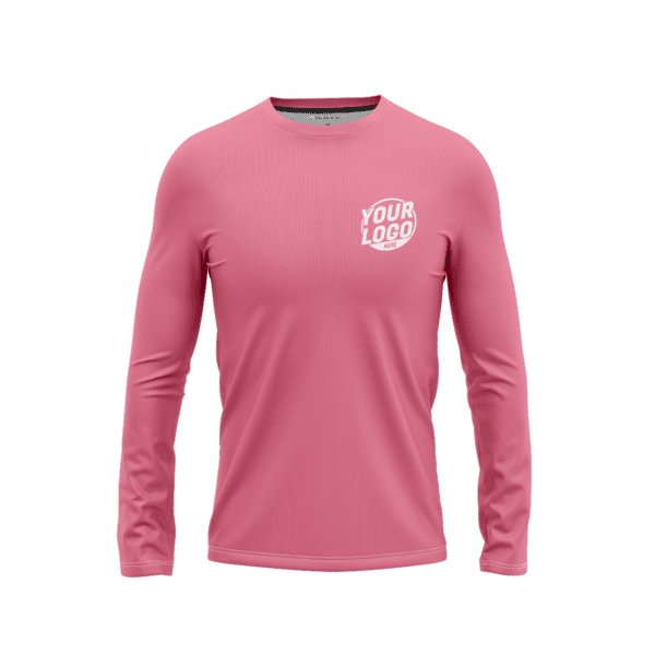 Custom Pink Long Sleeve Shirt