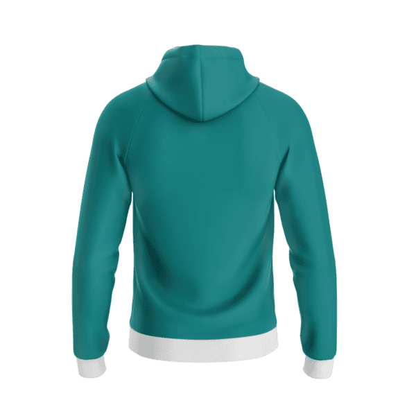 Custom Teal Hoodie - Image 2