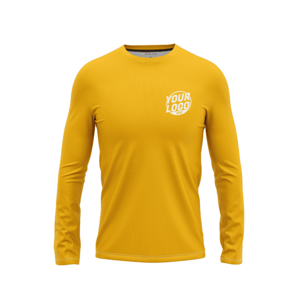 Custom Yellow Long Sleeve Shirt