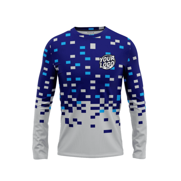 Custom Aqua Surge Long Sleeve Shirt