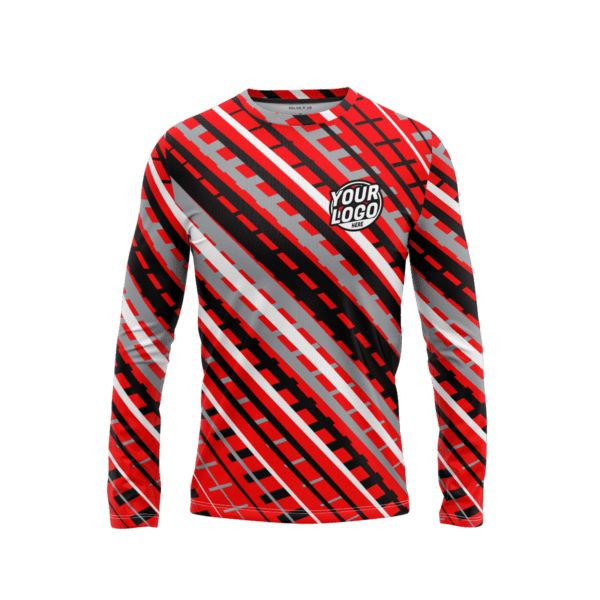 Custom Bold Streaks Long Sleeve Shirt