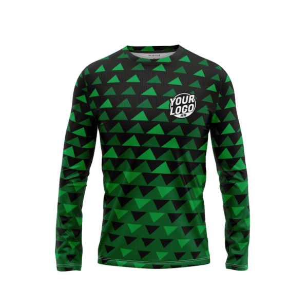 Custom Emerald Circuit Long Sleeve Shirt