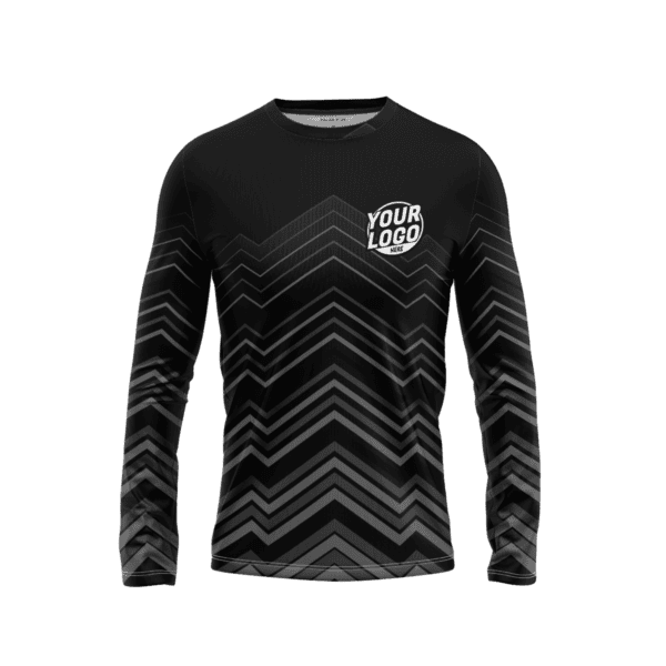 Custom Grayscale Dash Long Sleeve Shirt