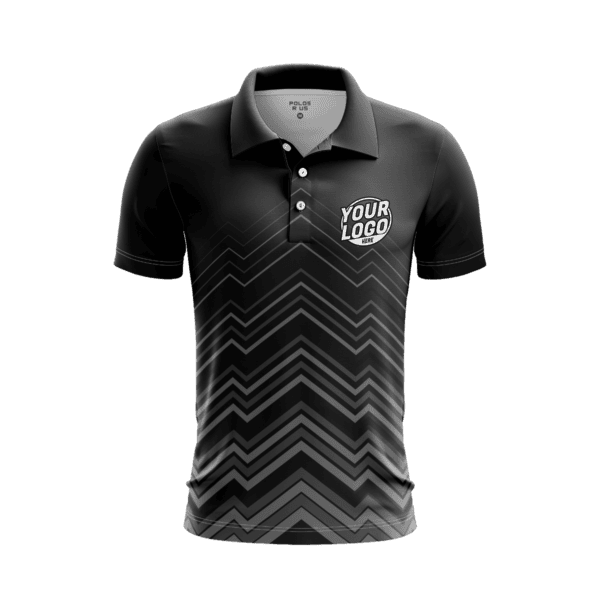 Custom Grayscale Dash Polo Shirt