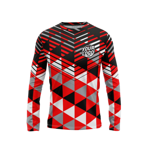 Custom Modern Ripple Long Sleeve Shirt