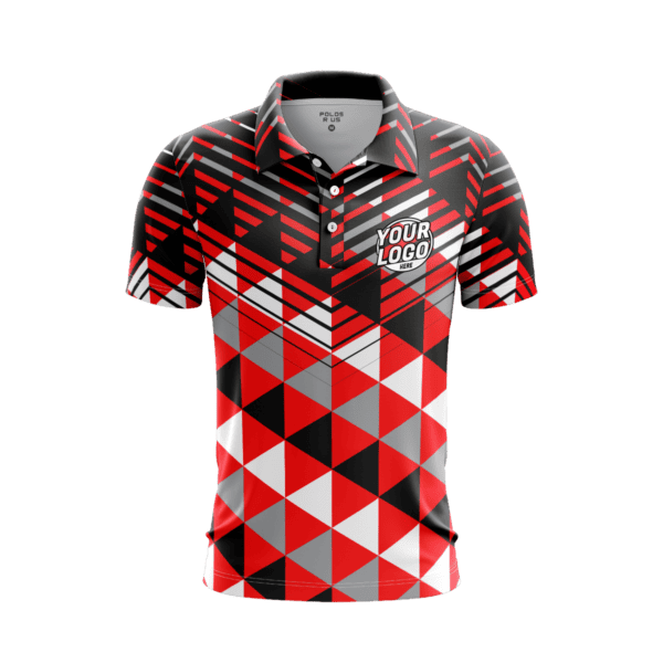 Custom Modern Ripple Polo Shirt