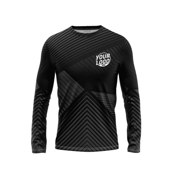 Custom Red Streak Long Sleeve Shirt