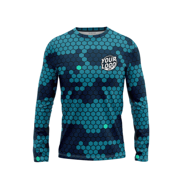 Custom Vector Flame Long Sleeve Shirt